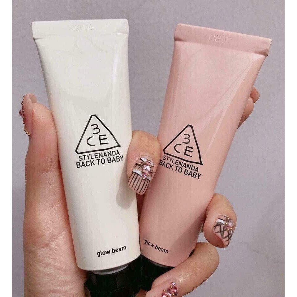 Kem Lót Tăng Độ Căng Bóng Cho Da 3CE Stylenanda Back To Baby Glow Beam 30ml | BigBuy360 - bigbuy360.vn