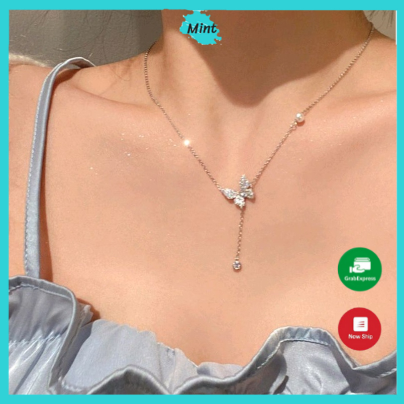 Dây Chuyền Nữ ❤️FREESHIP❤️ Vòng Cổ Hai Lớp Đính Ngọc Trai Nhân Tạo Kiểu Mới Phong Cách Tiểu Thư - Dây Chuyền Đẹp