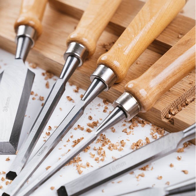 Dùi đục khắc gỗ EKEZ cầm tay 6mm-38mm tiện lợi