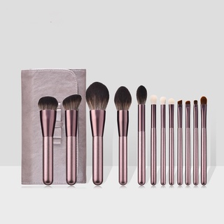 Nho tím bộ 12 cọ trang điểm cọ phấn nền lỏng cọ đánh phấn mắt cọ trang điểm dụng cụ trang điểm