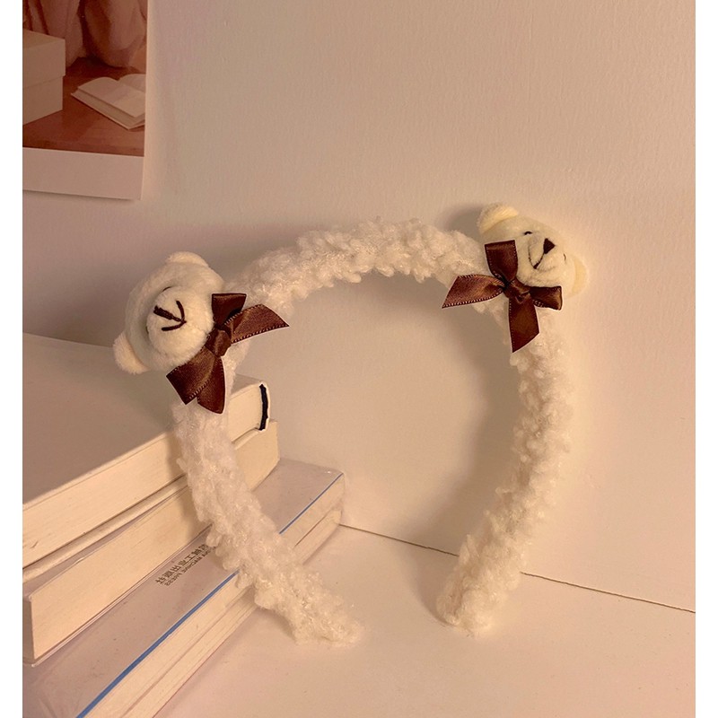 Băng Đô Cài Tóc Hình Tai Thỏ Và Gấu Đáng Yêu B0039