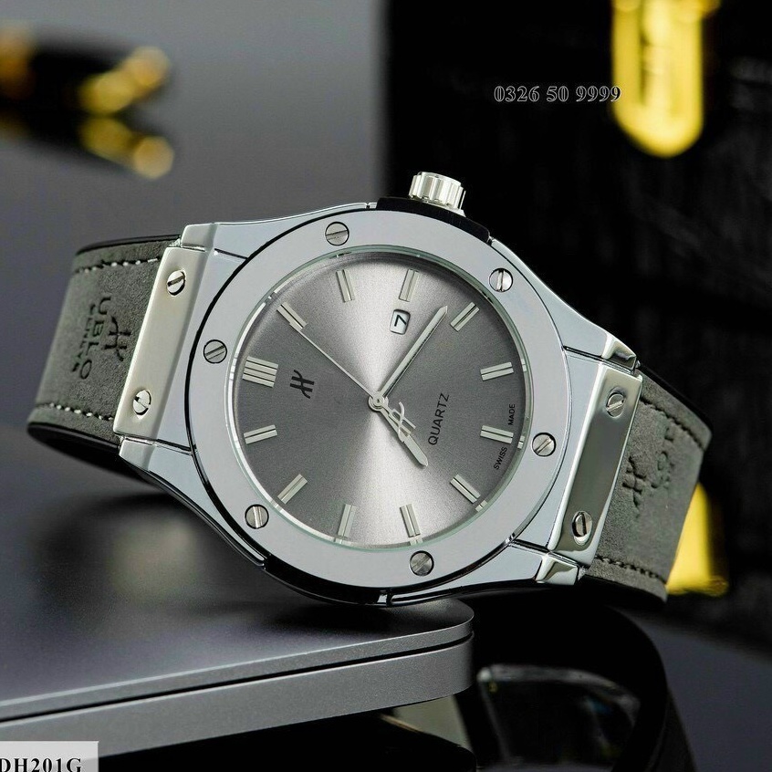 Đồng hồ nam [Hu.b.lut] nam full box bảo hành 12th-viền mạ crom chống gỉ | BigBuy360 - bigbuy360.vn