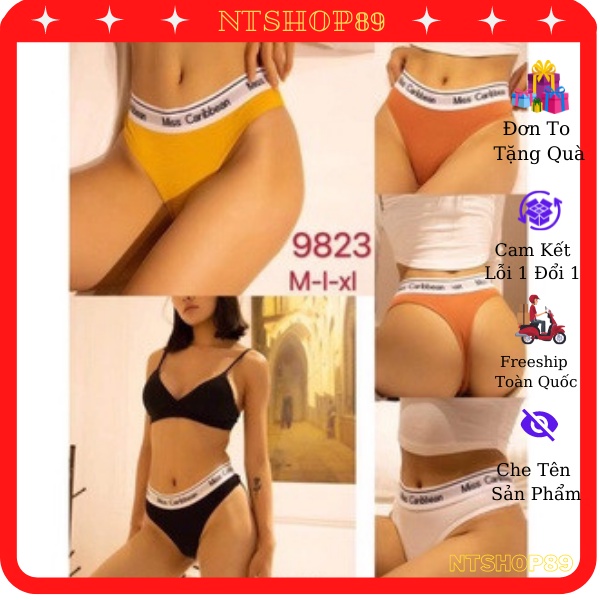 Được chọn màu - Quần lót lọt khe sexy cạp chữ Miss Carbibean Siêu Sexy
