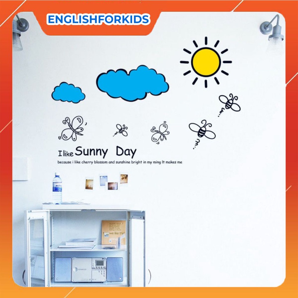 decal dán tường sunny day