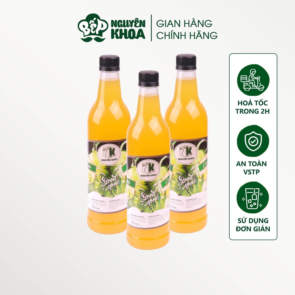 Syrup Chanh Nguyên Khoa Chai 730ml- BẾP NGUYÊN KHOA