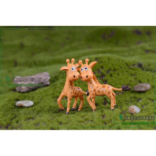Hươu cao cổ phụ kiện tiểu cảnh terrarium, trang trí bàn, nhà cửa