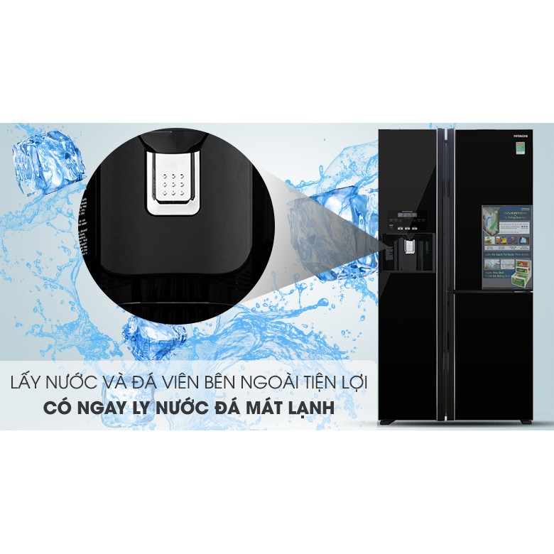Tủ lạnh Hitachi Inverter 584 lít R-FM800GPGV2(GBK) (2019) (Miễn phí giao tại HCM-ngoài tỉnh liên hệ shop)