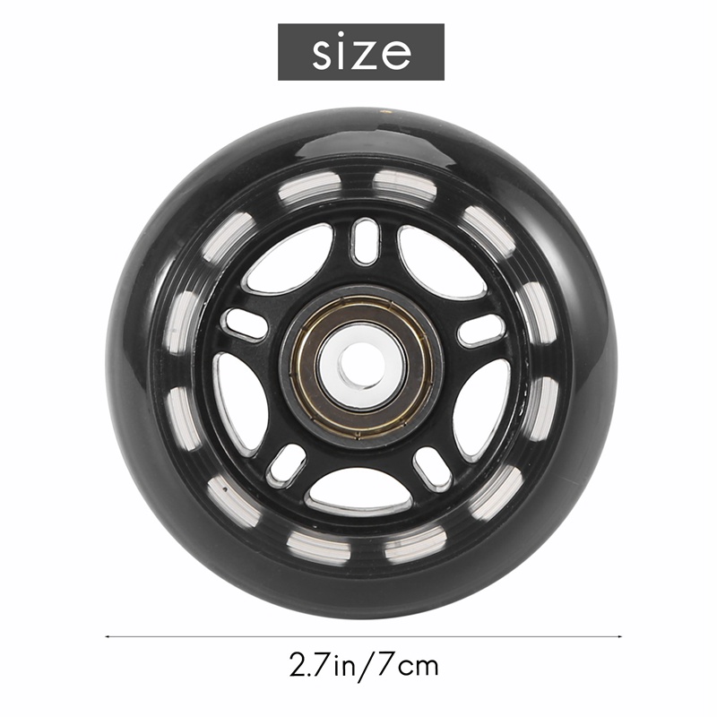 Set 8 Bánh Xe Trượt Patin Thay Thế Kèm Vòng Bi 70mm