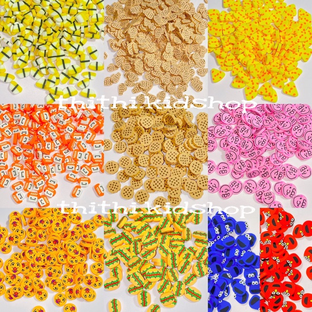 Cốm đất sét / Fimo trang trí / loại dày 1cm (10g)