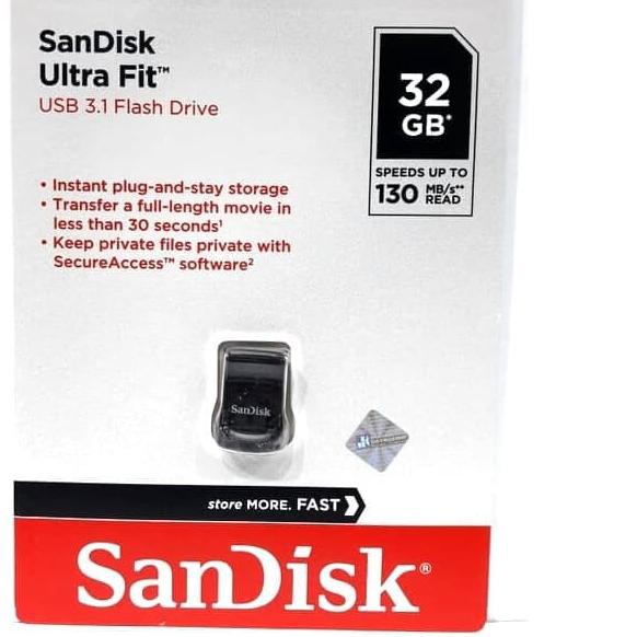 Sandisk Usb Ultra Fit 32gb Cz43 Usb 3.0 Up To 150mbps Original