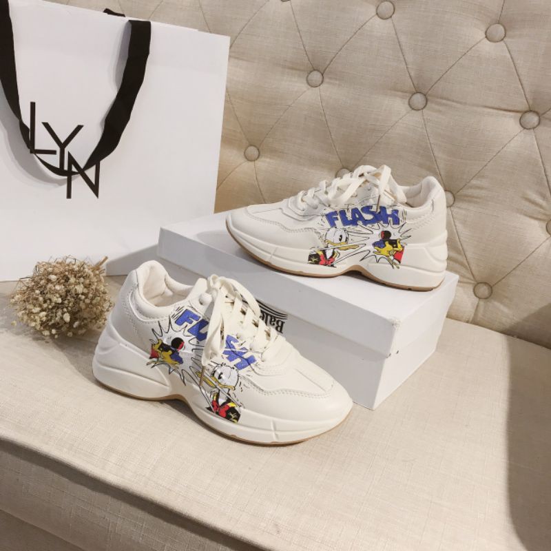 T(ẢNH THẬT) Giày Thể Thao 5p Vịt Đế Nhẹ Êm No Box