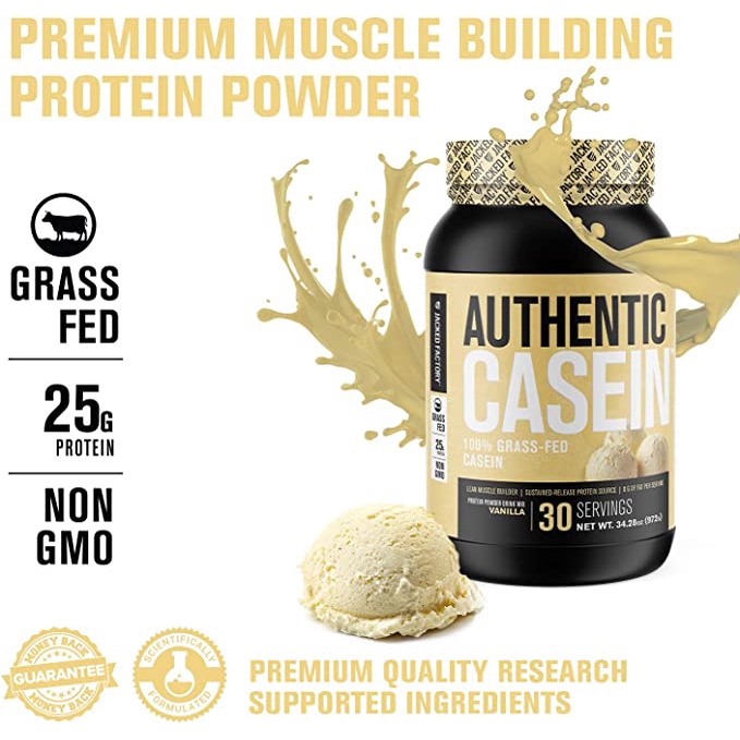 100% Grass-Fed Whey Casein cho giấc ngủ "Jacked Factory" : 30 lần dùng 972g