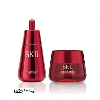 Bộ đôi kem dưỡng 80ml và serum 50ml skii r.n.a power radical new age trẻ hóa da, mờ thâm nám.