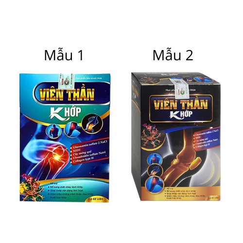Viên thần khớp Glucosamin giảm đau xương khớp tăng chất nhầy xương khớp hộp 60 viên