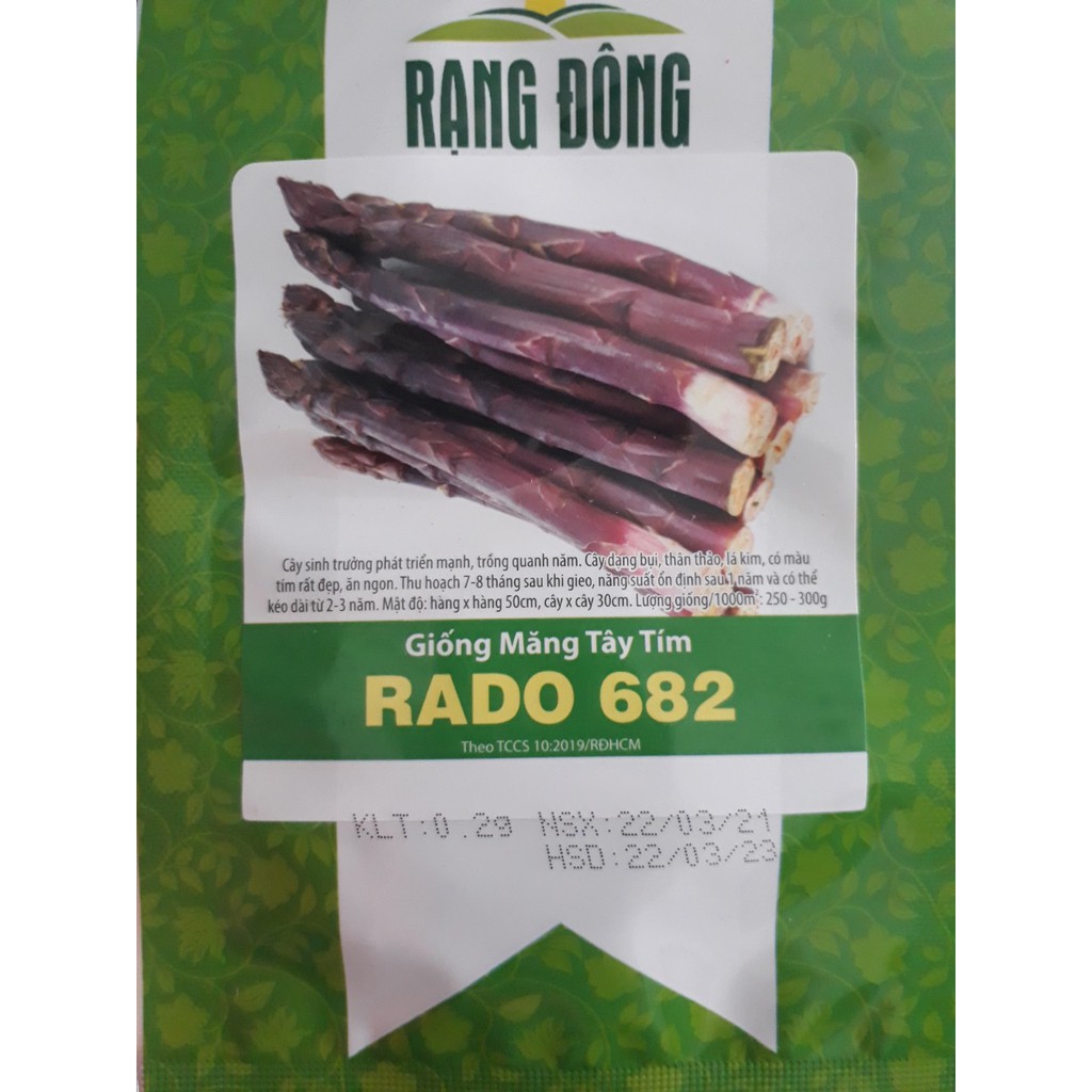 [Seeds] Hạt giống Măng Tây xanh/ Măng tây tím_gói 0.2gr (khoảng 15 hạt)