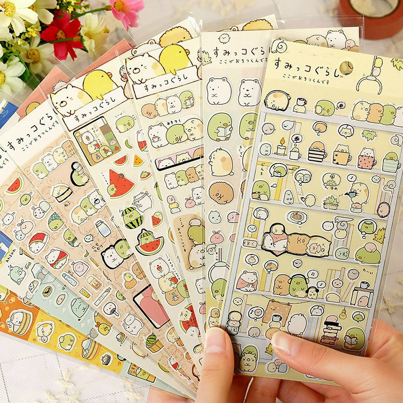 Sticker Molang, sticker trang trí siêu dễ thương