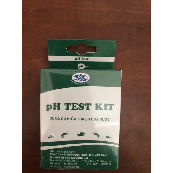 Test pH CP, bộ đo pH CP, kiểm tra pH nước nuôi thủy sản, cá cảnh, thủy sinh.