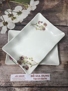 Đĩa chữ nhật siêu xinh size 17x11.5cm