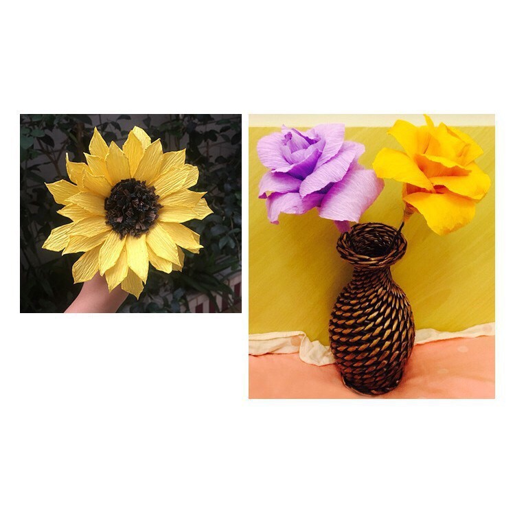 Giấy nhún,Giấy Gấp hoa 50x250cm