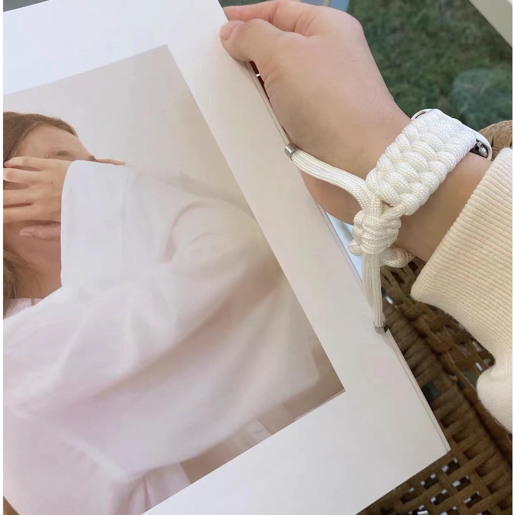 Dây Đeo Nylon Thể Thao Cho Đồng Hồ Thông Minh Apple Watch 44mm 40mm 42mm 38mm Iwatch 5 6 SE 4 7