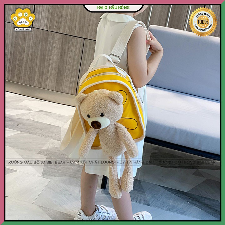 Balo đeo vai gấu bông nhỏ dễ thương cho bé
