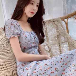 Đầm hoa tay lửng thời trang dành cho nữ