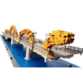 Mô Hình Lắp Ráp 3D Cầu Rồng Đà Nẵng The Dragon Bridge