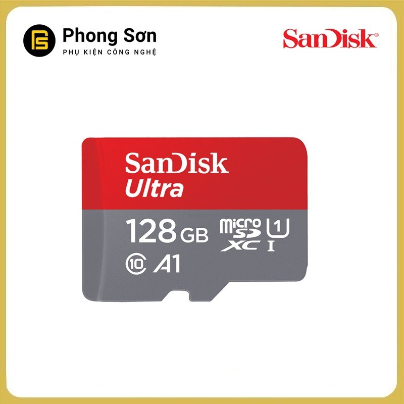 Thẻ nhớ Micro SDXC 128GB Ultra A1 667X 100mb/s Sandisk | BigBuy360 - bigbuy360.vn