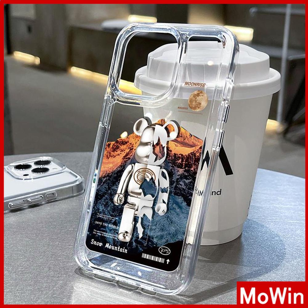 Ốp điện thoại in gấu Iceberg nút kim loại thích hợp cho iPhone 14 Pro Max 14 Plus 13 Pro Max 12 Pro Max 11 XR 7Plus