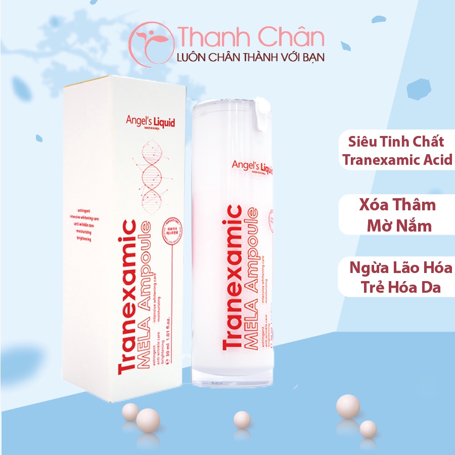 Siêu Tinh Chất Tranexamic Acid Xoá Thâm Đỏ, Mờ Sạm Nám Angel Liquid Tranexamic Mela Ampoule 30ml