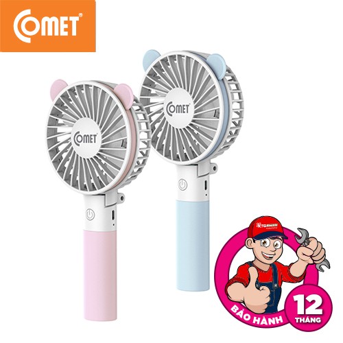 Quạt sạc cầm tay Comet CRF0803 3W, nhỏ gọn, có thể gấp lại