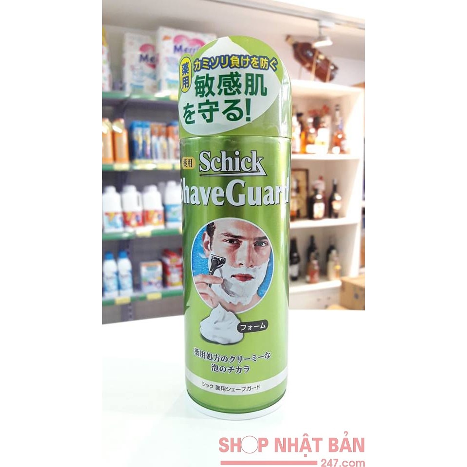 Bọt cạo râu Shave Guard Schick-Nhật Bản