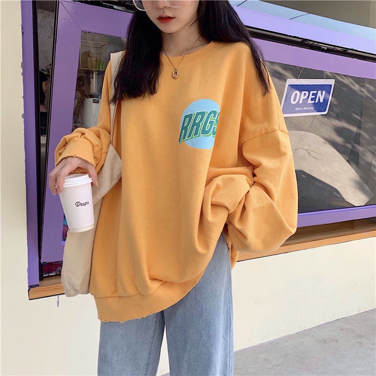 Áo Hoodie Dáng Rộng Thiết Kế Mới Thời Trang Theo Phong Cách Hàn Quốc Dành Cho Nữ