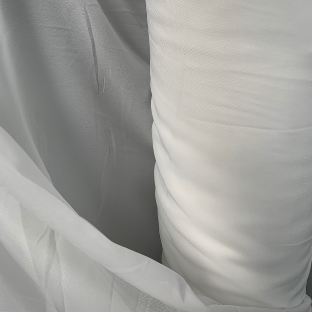 Vải chifon trắng
