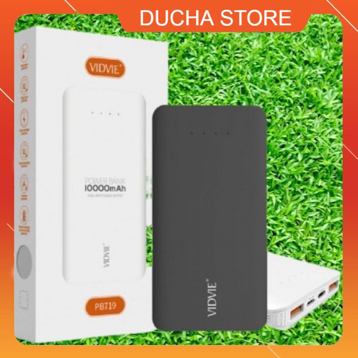 Free ShipPin dự phòng VIDVIE PB719 10000mAh- Mới 100% nguyên seal