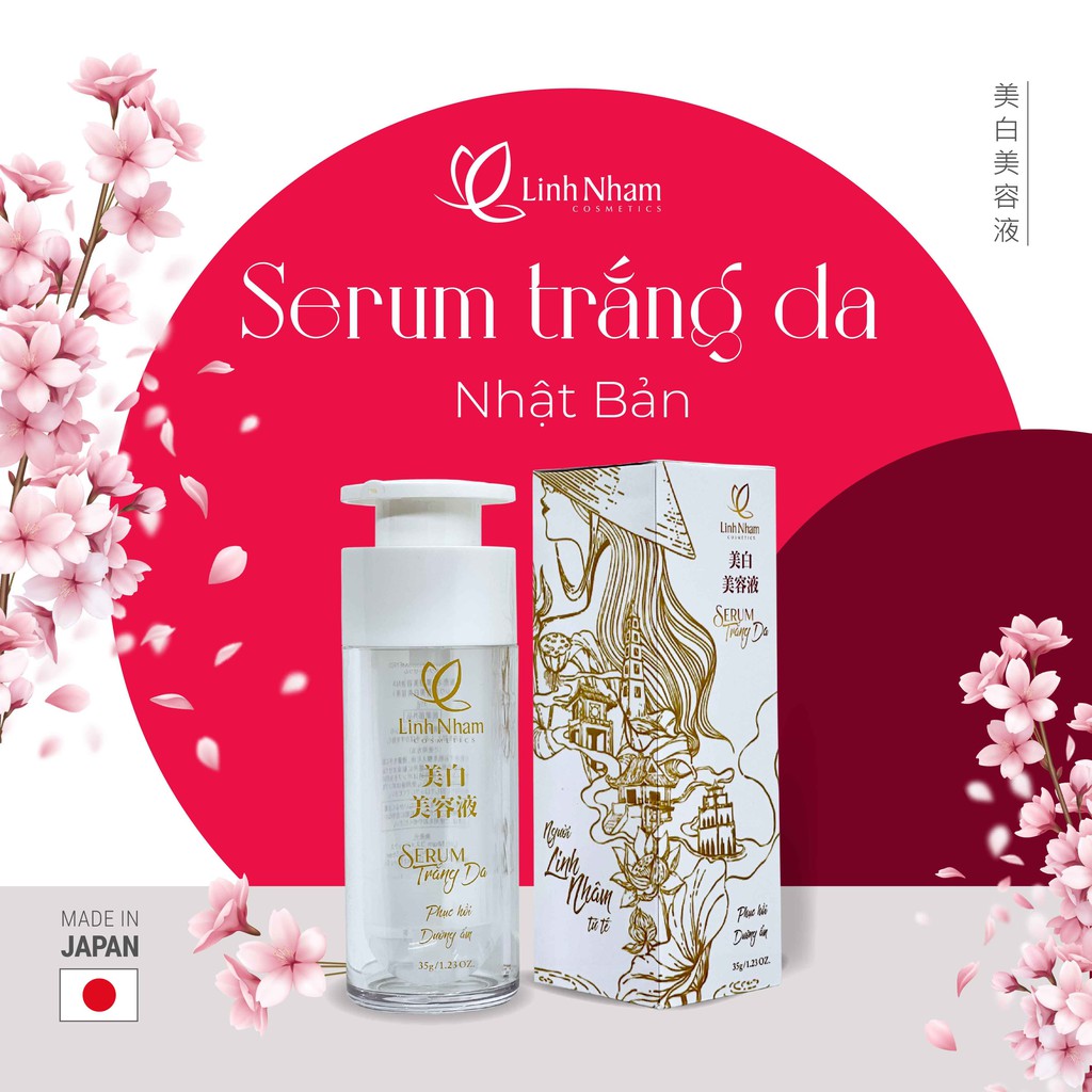 Serum trắng da Nhật Bản - Mỹ phẩm Linh Nhâm 35g dưỡng ẩm, dưỡng trắng da chuyên sâu | BigBuy360 - bigbuy360.vn