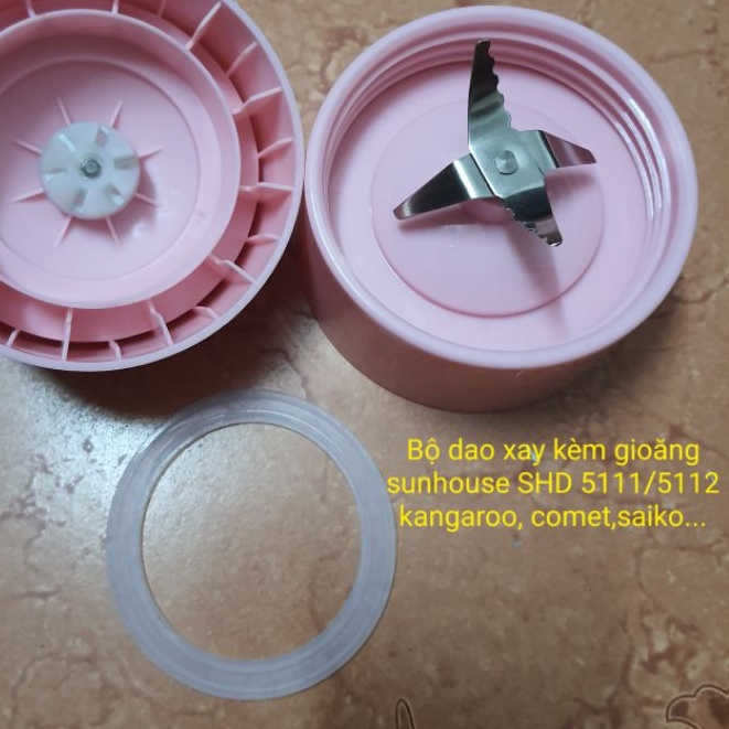 Phụ kiện máy xay- Bộ dao xay 4 lưỡi (dao sinh tố) máy xay sunhouse SHD5112 -phukienmayxaydemhoi