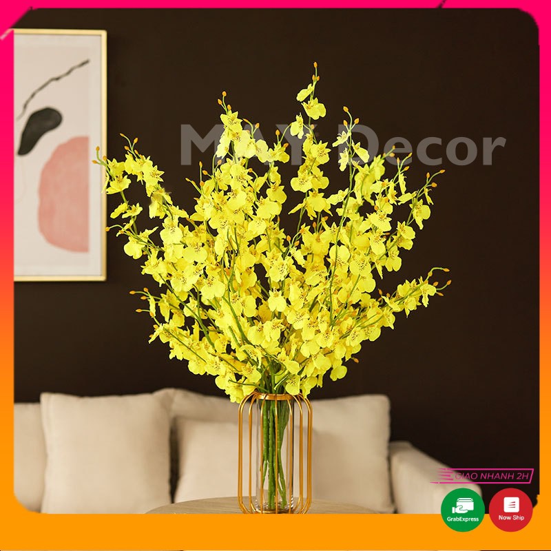 Lọ Hoa Thuỷ Tinh Cao Cấp Kiểu Dáng Khung Sắt Cách Điệu Trang Trí Để Bàn | MAY Decor