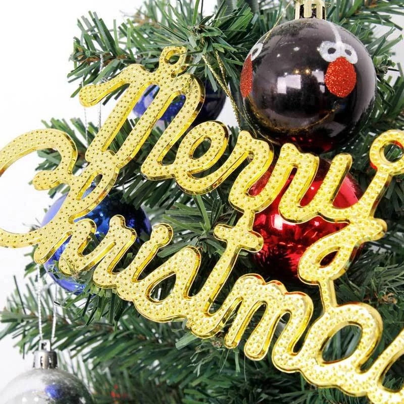 Mặt treo chữ tiếng Anh Merry Christmas trang trí phòng ngủ cho trẻ em