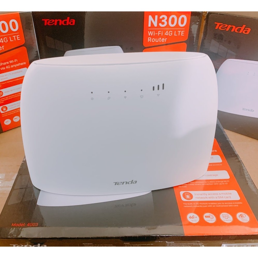 Bộ Phát Wifi 4G LTE Tenda 4G03 Chuẩn N300 Có Cổng Lan, Tenda 4G03 Tenda 4G180 Tenda 4G680 - Hàng Chính Hãng | BigBuy360 - bigbuy360.vn