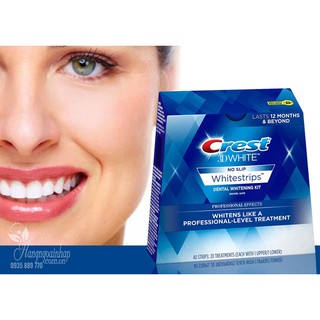 Miếng dán trắng răng Crest 3D Whitestrips (Bill Mỹ)