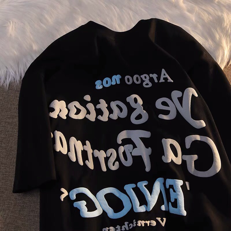 Áo phông nam nữ form rộng 2N Unisex thun cotton in chữ Argoo xanh/nâu/đen