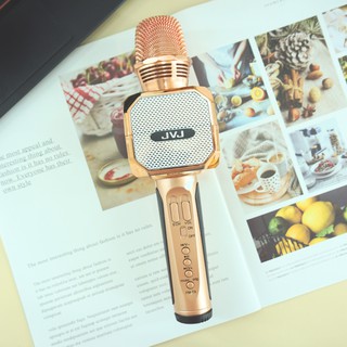 Micro không dây Karaoke JVJ SD-10 Bluetooth (Hồng, Đen)