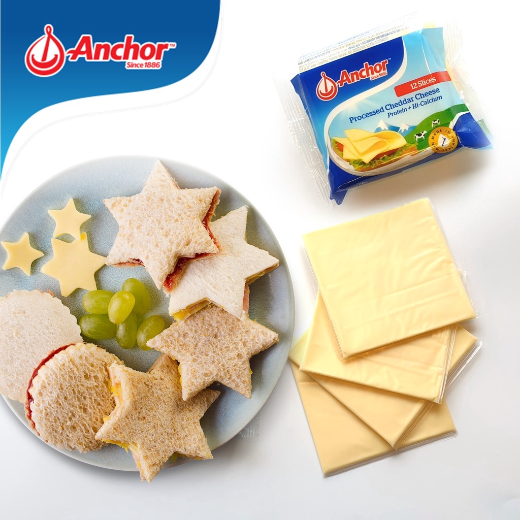 Phô Mai Cheddar Anchor New Zealand Gói 84 Lát 1040g