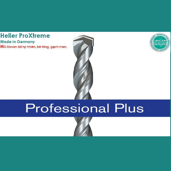 Mũi khoan đá Heller Proxtreme (Size ĐK từ 4-14mm)