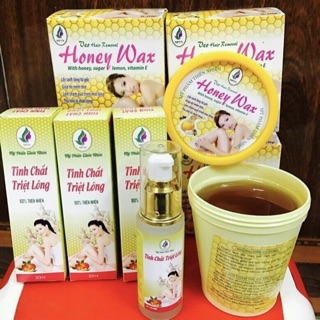 Combo Wax Honey + Tinh chất triệt lông - Triệt lông vĩnh viễn