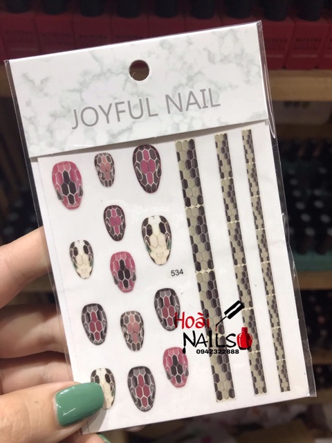 Sticker da rắn - Phụ kiện Nail