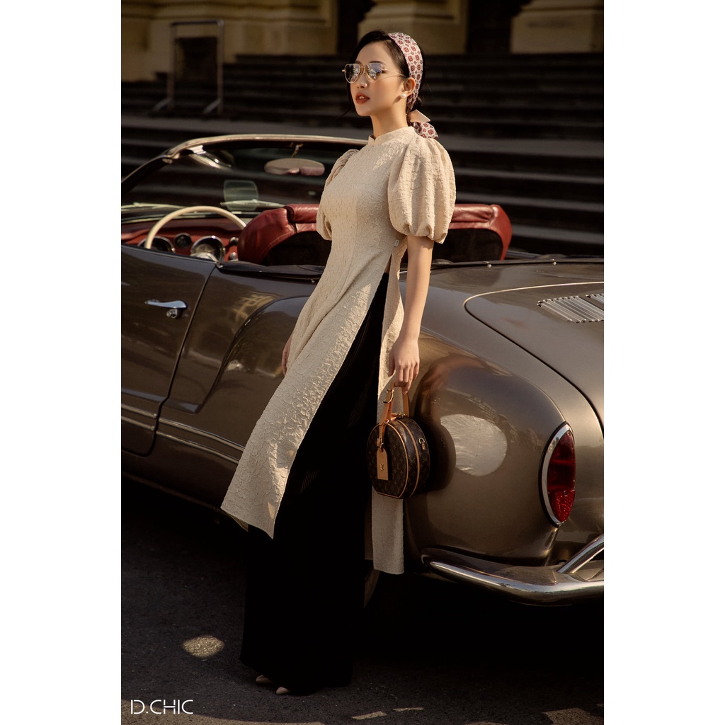 Áo dài eo tay phông nhún D.CHIC MS: 1831558