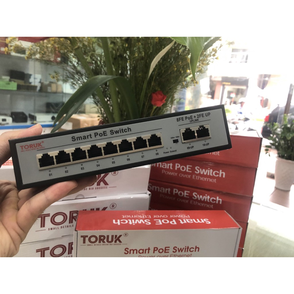 Switch PoE TORUK, bộ chia mạng: Switch PoE 4 Port, Switch PoE 8 Port, Switch PoE 16 Port