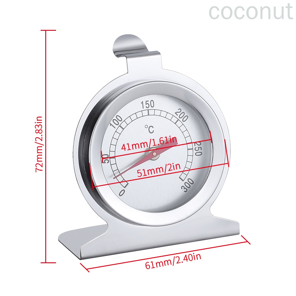 Nhiệt Kế Đo Nhiệt Độ Thức Ăn Bằng Thép Không Gỉ